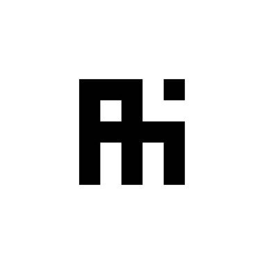 ai kare geometrik sembolü basit logo vektörü