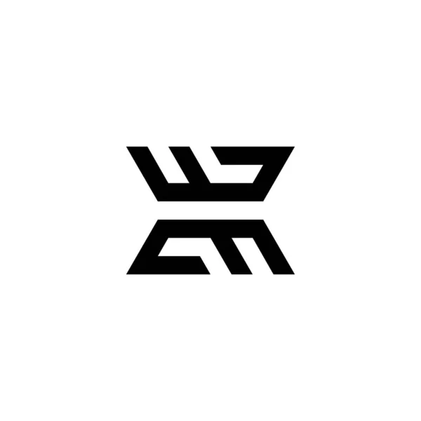 Письмо Современный Геометрический Символ Простой Вектор Логотипа — стоковый вектор