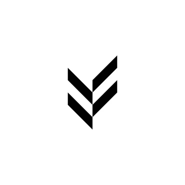 Coltelli Simbolo Geometrico Semplice Logo Vettoriale — Vettoriale Stock