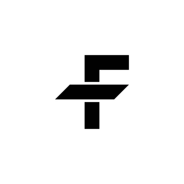 Letter Mes Geometrisch Symbool Eenvoudig Logo Vector — Stockvector