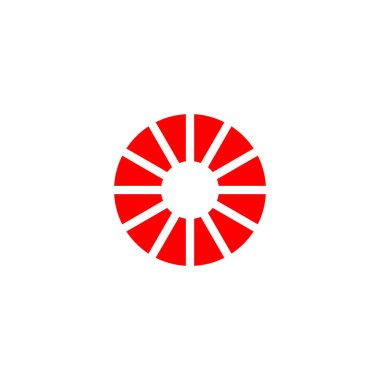 Mektup o teknoloji, motor geometrik sembolü basit logo vektörü