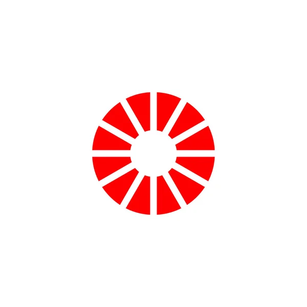 Technologia Pisma Symbol Geometryczny Silnika Prosty Wektor Logo — Wektor stockowy