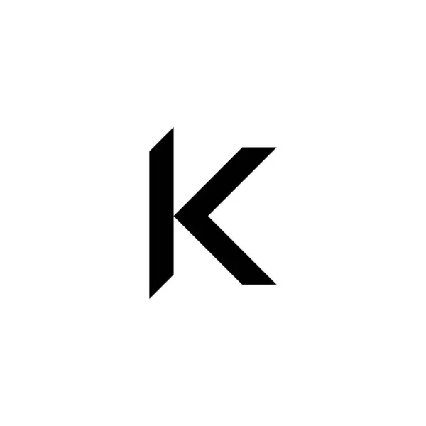 字母K刀几何符号简单标识向量 — 图库矢量图片