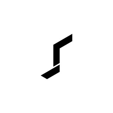 R r r harfi geometrik sembolü basit logo vektörü