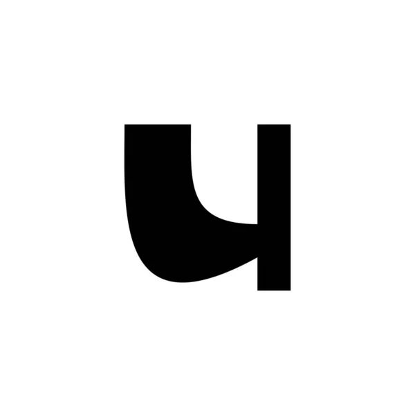 Letter Wave Geometrisch Symbool Eenvoudige Logo Vector — Stockvector
