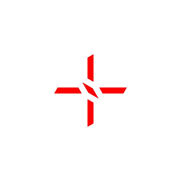 Mes Geoemtric Symbool Eenvoudige Logo Vector — Stockvector