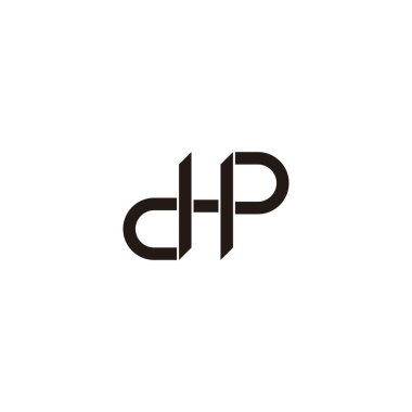 DHp bıçağı geometrik sembolü basit logo vektörü