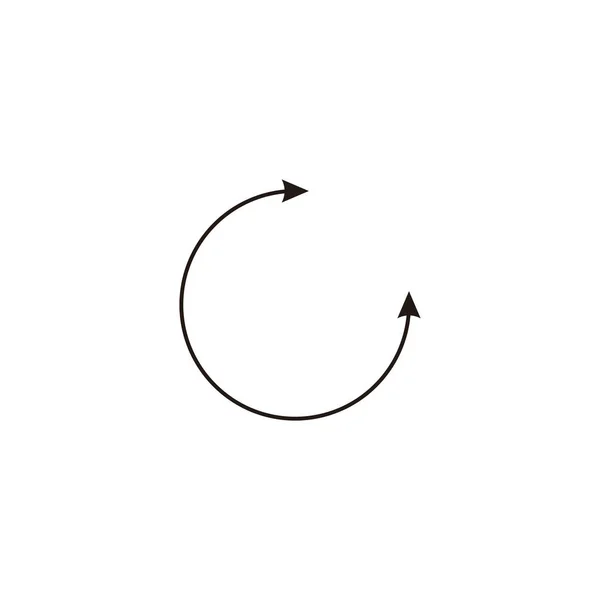 Lettre Flèche Ligne Géométrique Symbole Simple Logo Vecteur — Image vectorielle
