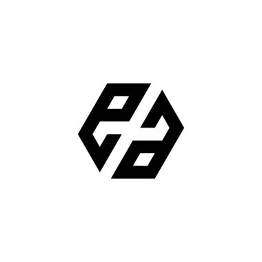 Altıgen harfi, eşsiz geometrik sembol basit logo vektörü