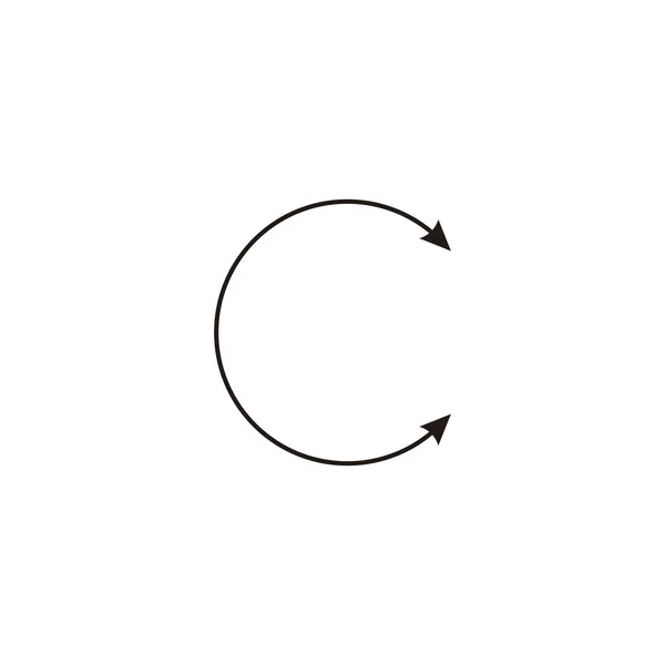 Lettre Flèche Symbole Géométrique Simple Logo Vecteur — Image vectorielle