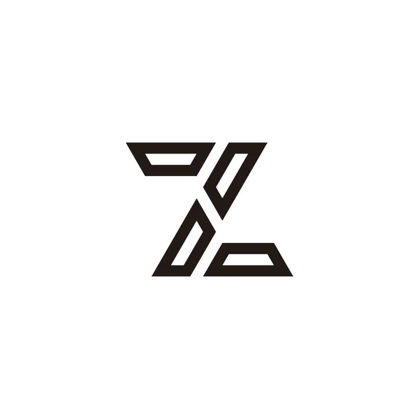 Технология Буквы Современный Геометрический Символ Простой Вектор Логотипа — стоковый вектор