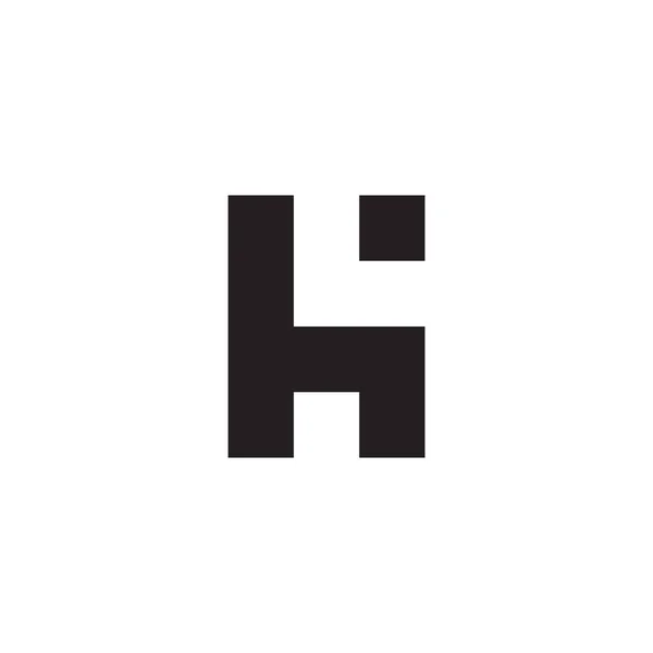 Lettera Simbolo Geometrico Quadrato Semplice Vettore Logo — Vettoriale Stock