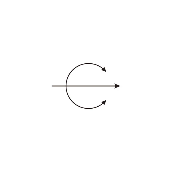 Стрелки Буквы Уникальный Геометрический Символ Простой Вектор Логотипа — стоковый вектор