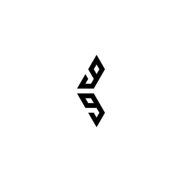 Oku Geometrik Sembolü Basit Logo Vektörü — Stok Vektör