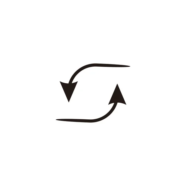Letra Punteros Símbolo Geométrico Simple Logo Vector — Archivo Imágenes Vectoriales