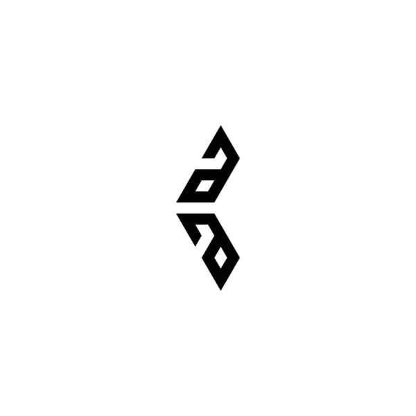 Carta Direção Símbolo Geométrico Vetor Logotipo Simples — Vetor de Stock