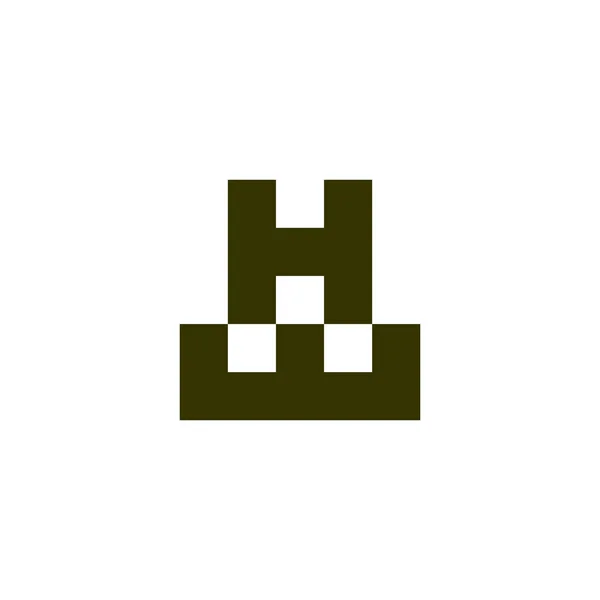 字母Hw正方形几何符号简单标识向量 — 图库矢量图片