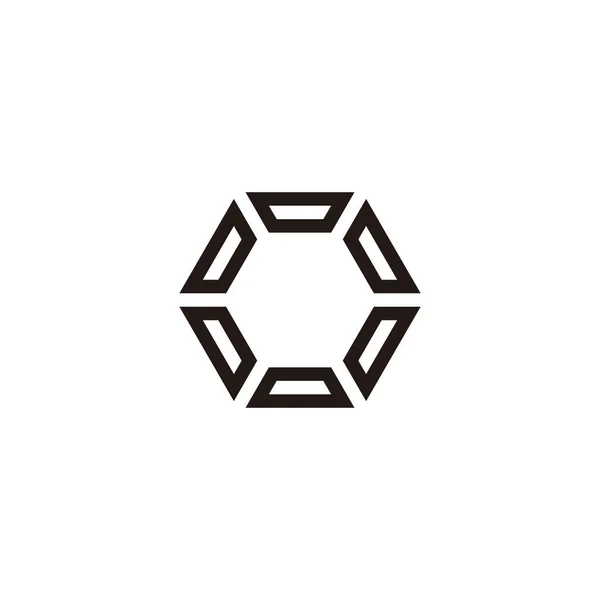 Letters Zeshoek Technologie Geometrisch Symbool Eenvoudige Logo Vector — Stockvector