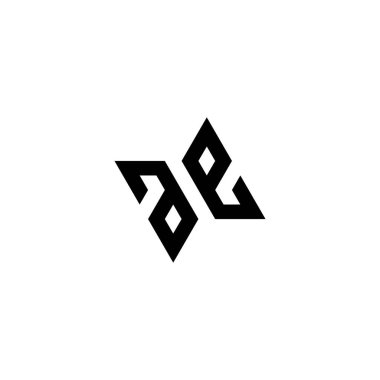 Soğuk geometrik sembol basit logo vektörü