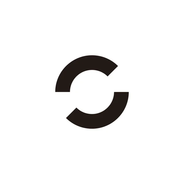 Buchstabe Lädt Geometrisches Symbol Einfachen Logo Vektor — Stockvektor