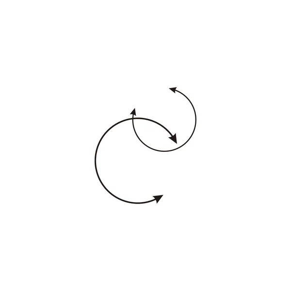 Arrows Pointers Geometric Symbol Simple Logo Vector — Stock Vector