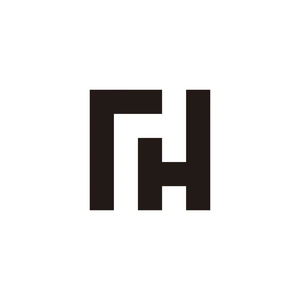Letter Square Geometric Symbol Simple Logo Vector — Stockvektor