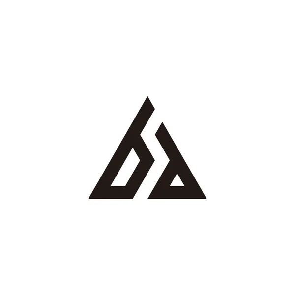 Letter Driehoek Geometrisch Symbool Eenvoudige Logo Vector — Stockvector