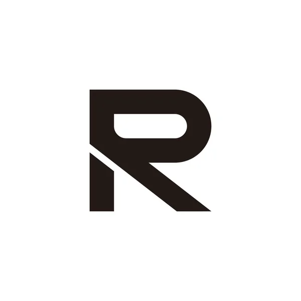 字母R酷几何符号简单标识向量 — 图库矢量图片
