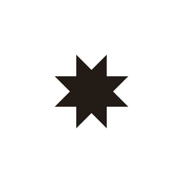 Lint Geometrische Symbool Eenvoudige Logo Vector — Stockvector