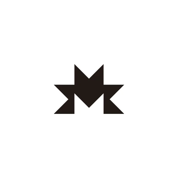 Letter Ribbon Geometric Symbol Simple Logo Vector —  Vetores de Stock