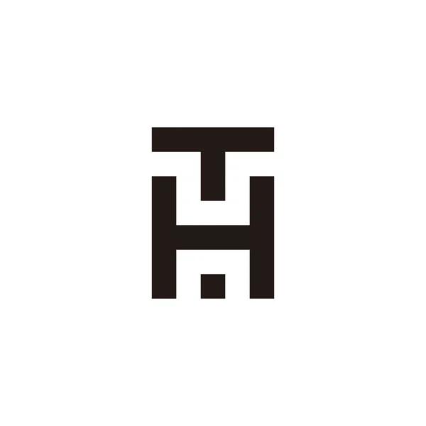 字母Th正方形几何符号简单标识向量 — 图库矢量图片