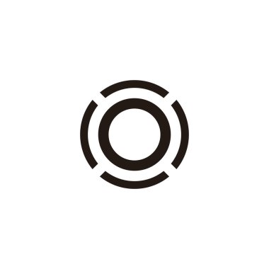 Çember, düğme geometrik sembol basit logo vektörü