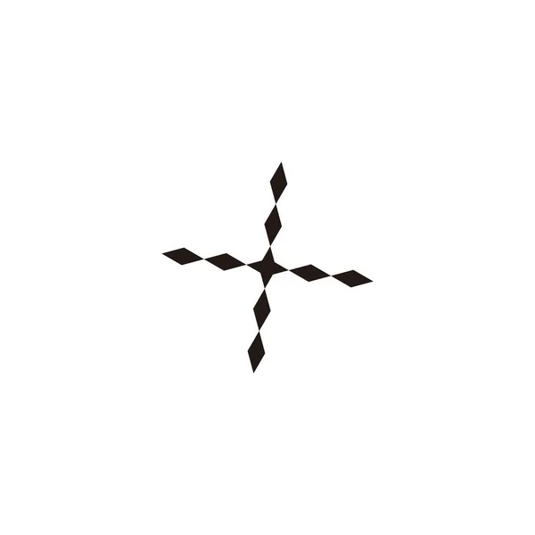 Ijzer Pijl Geometrisch Symbool Eenvoudige Logo Vector — Stockvector