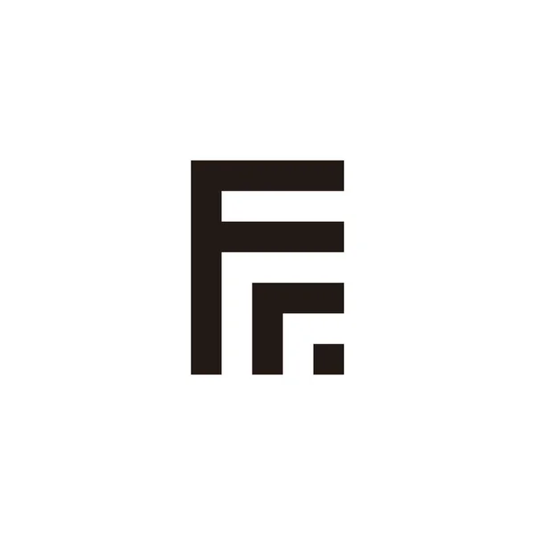 Letter Stip Geometrisch Symbool Eenvoudig Logo Vector — Stockvector