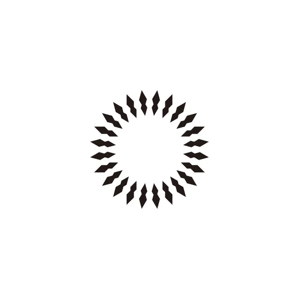Šipky Obrázek Geometrický Symbol Jednoduchý Vektor Loga — Stockový vektor