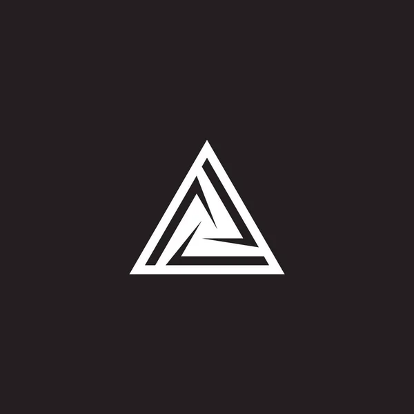 Triangle Frame Simple Geometric Symbol Simple Logo Vector — Stock Vector