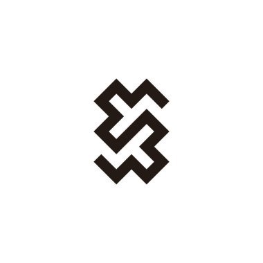 Harf yt kare, özet geometrik sembol basit logo vektörü