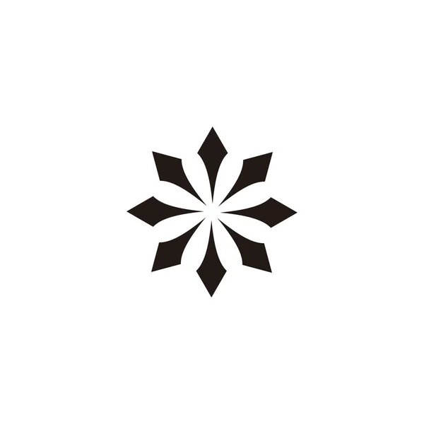 Flèches Pointeurs Décor Symbole Géométrique Simple Logo Vecteur — Image vectorielle