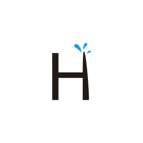字母H水花几何符号简单标识向量 — 图库矢量图片
