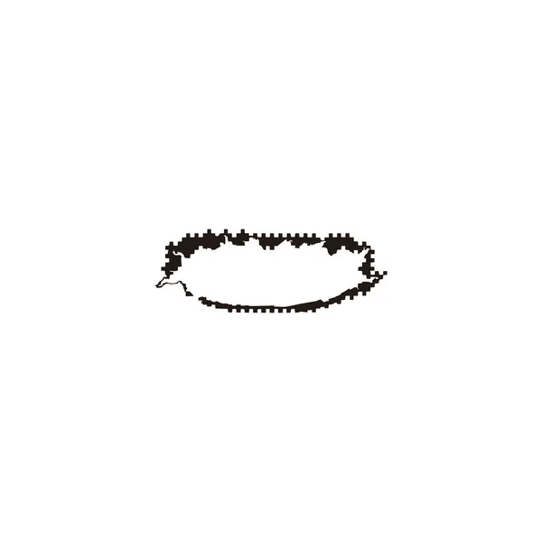 Figure Illustration Symbole Géométrique Abstrait Simple Vecteur Logo — Image vectorielle