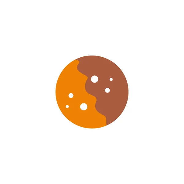 Cookies Chocholate Geometric Symbol Simple Logo Vector — Stock Vector