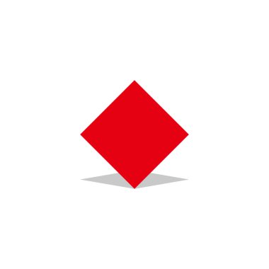 Kağıt, gölge geometrik sembol basit logo vektörü