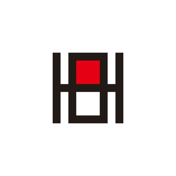 Флаг Индонезии Буквы Квадратный Геометрический Символ Простой Вектор Логотипа — стоковый вектор
