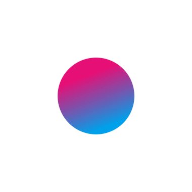 Çember, gradyan, arkaplan geometrik sembolü basit logo vektörü