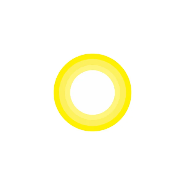 Sun Summer Geometric Symbol Simple Logo Vector — Stock Vector
