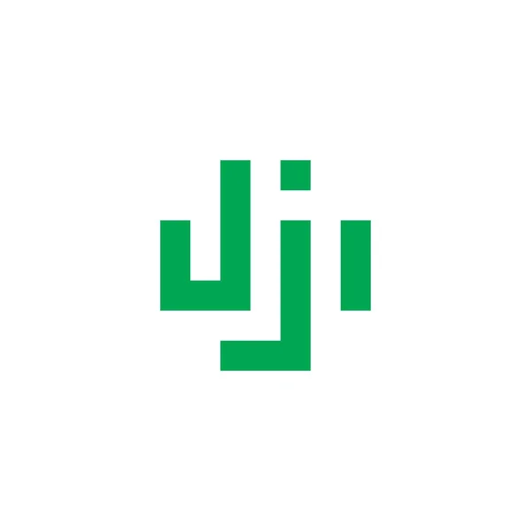 Lettera Quadrato Più Salute Simbolo Geometrico Semplice Logo Vettoriale — Vettoriale Stock
