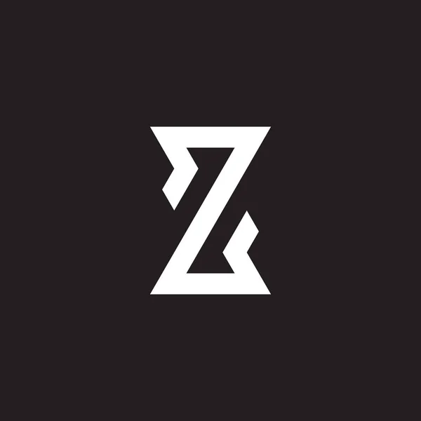 Zbエレガントな幾何学シンボル シンプルなロゴベクター — ストックベクタ