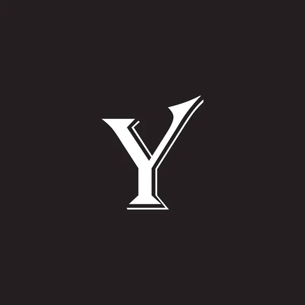 Huruf Ganda Epik Simbol Geometris Vektor Logo Sederhana - Stok Vektor