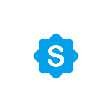 S premium geometrik sembolü basit logo vektörü