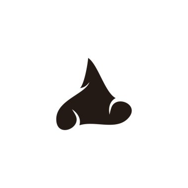 Üçgen, soyut geometrik sembol basit logo vektörü